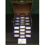 The Birmingham Mint, The Great Liners of the North Atlantic, 20 sterling silver ingots,