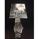 A Gentleman's stainless steel Tudor Rolex Oyster Royal strap watch,