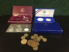 A set of United State silver Liberty coins in presentation box,
