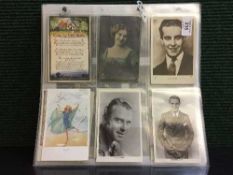A collection of assorted Victorian and later postcards depicting Royalty, Birthday postcards,