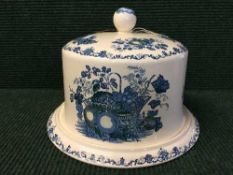 A Mason's fruit basket pattern cheese dish and cover