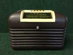 An early twentieth century Bush bakelite valve radio