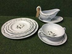 Approximately thirty-six pieces of Wedgwood Aster dinner ware