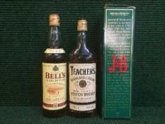 A bottle of Bells Old Scotch whiskey,