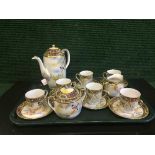 A mid twentieth century Kiriena Japanese tea set