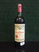 Petrus, Pomerol, vintage 1980, upper/top shoulder, some foxing to label.