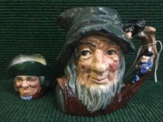 Two Royal Doulton character jugs - Rip Van Winkle D 6438 and Toby Philpotts