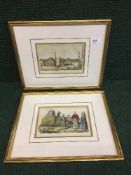 Two gilt framed antiquarian lithographic prints by Dr Giulio Ferrario entitled Cammello Sacro and