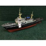 A plastic model of The Zwarte Zee Ferry