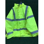 A bag of Port West high viz jackets and a box of waistcoats