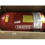 A Draper space heater and a gas bottle trolley
