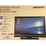 A boxed Medion 26 LCD Tv