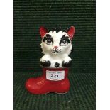 A china Lorna Bailey Puss in Boot,
