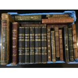 Twenty one antiquarian volumes : Robinson Crusoe, William Greener's The Science of Gunnery,