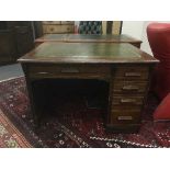 A 1930's oak desk