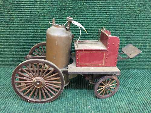 A scratch built brass live steam wagon