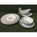 Approximately thirty-six pieces of Wedgwood Aster dinner ware