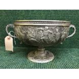 A Franklin Mint pewter twin handled bowl - The Excaliber Legend of Camelot by David Cornell
