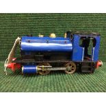 A scratch built model steam locomotive