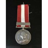 A Canada Medal with clasp Fenian Raid 1866, named to 1036 Private W.