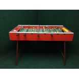 A mid 20th century folding table football game