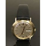 A scarce 9ct gold Bulova Accuquartz wristwatch with Day-Date indication,