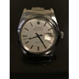 A Gents Stainless Steel Rolex Oyster Perpetual Air King Date Precision Centre Seconds Wriswatch,