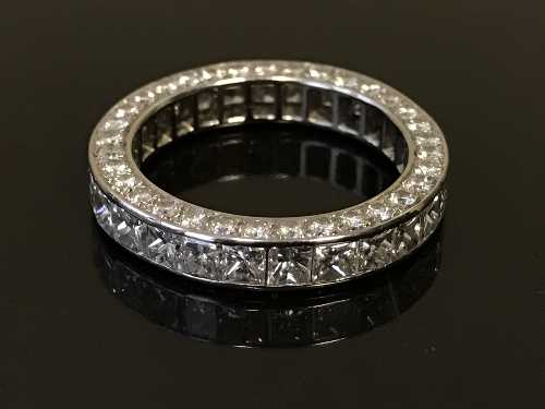 A very fine diamond full eternity ring,