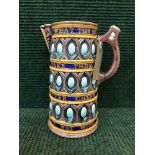 A Victorian Wedgwood Majolica water jug,