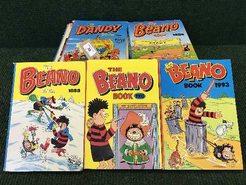 A good collection of vintage annuals including The Beano Book, The Dandy Book etc,