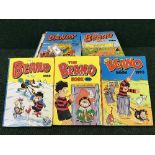 A good collection of vintage annuals including The Beano Book, The Dandy Book etc,