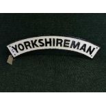 A cast metal Yorkshireman plaque