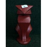 A cast metal Deco style door stop - Cat