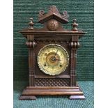 A late nineteenth century mahogany eight-day Salem striking clock