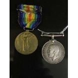 A First World War Royal Air Force pair comprising British War Medal and Victory Medal,