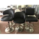 Six assorted bar chairs