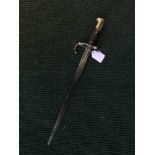 A French Gras bayonet dated 1876