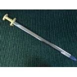 A gilt handled ornamental long sword