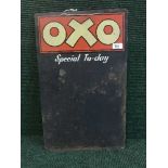 An enamel Oxo sign