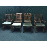 A set of six Stag dining chairs