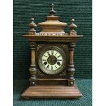 A late nineteenth century German 14-day striking mantle clock
