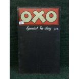 An enamel Oxo sign