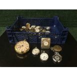 A collection of pocket watches (Q)