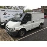 A Ford Transit 260 SWB TD panel van, registration NU51 JYJ, first registration 03.09.