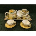 A Royal Doulton tea set decorated with coaching scenes