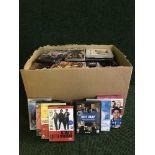 A large box of dvds