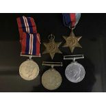 Five WWII medals to include Defence Medal, Two War Medals,