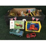 A box of die cast vehicles - Matchbox,