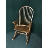 A contemporary Windsor rocking chair