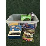 Boxed die cast vehicles - Eddie Stobart delivery vans, Corgi Omni buses,